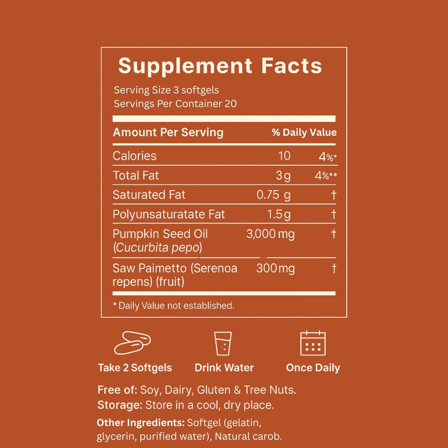 TrueVia® Pumpkin Seed Oil Softgels