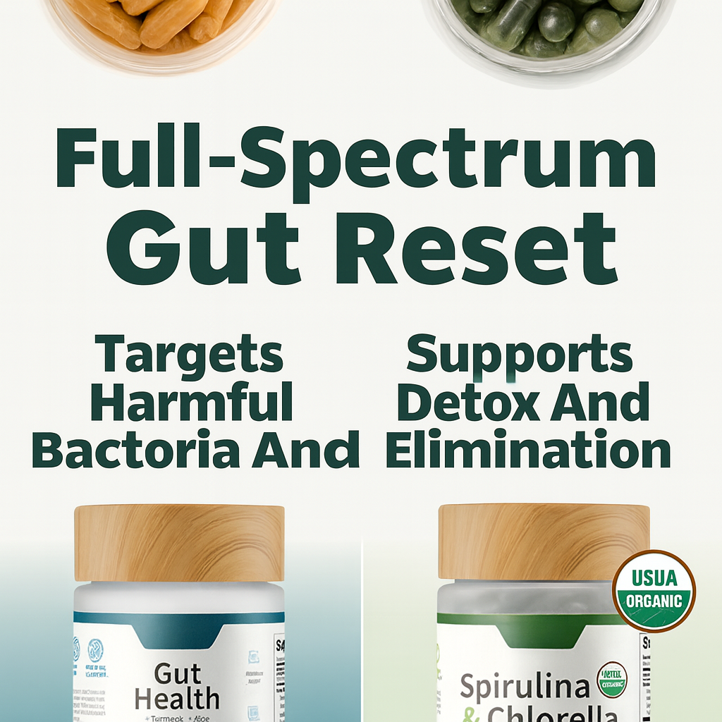 Gut Health + Spirulina & Chlorella Bundle.