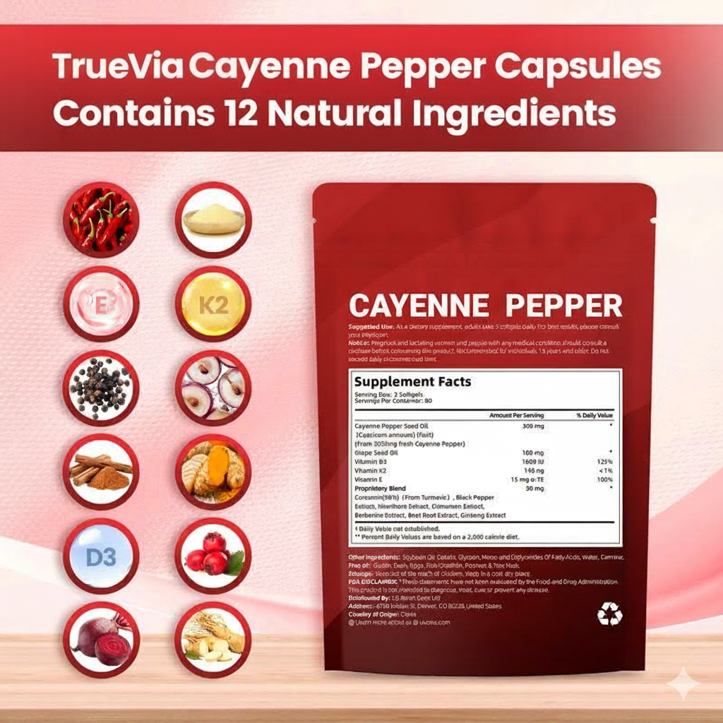 Cayenne Pepper Soft Gels