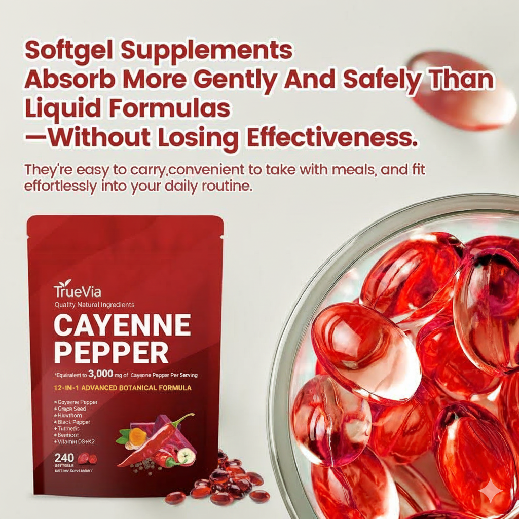 Cayenne Pepper Soft Gels